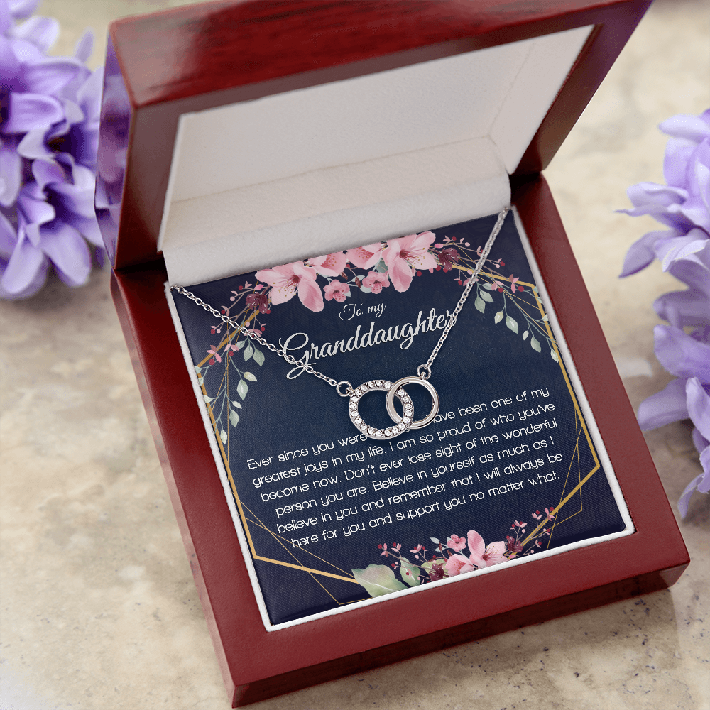 Gift for Granddaughter Birthday - 14k White Gold Necklace for Women