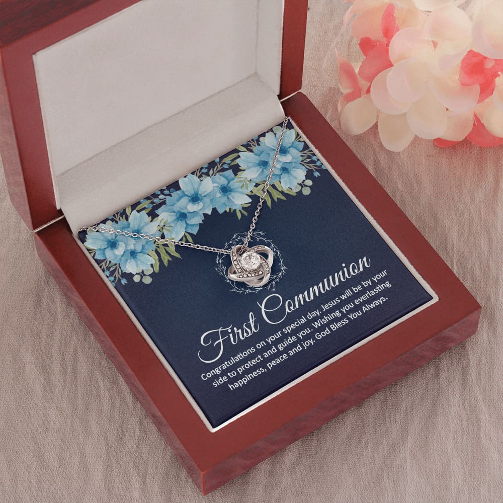 First Communion Necklace Gift 1st Communion - Meaningful Cards