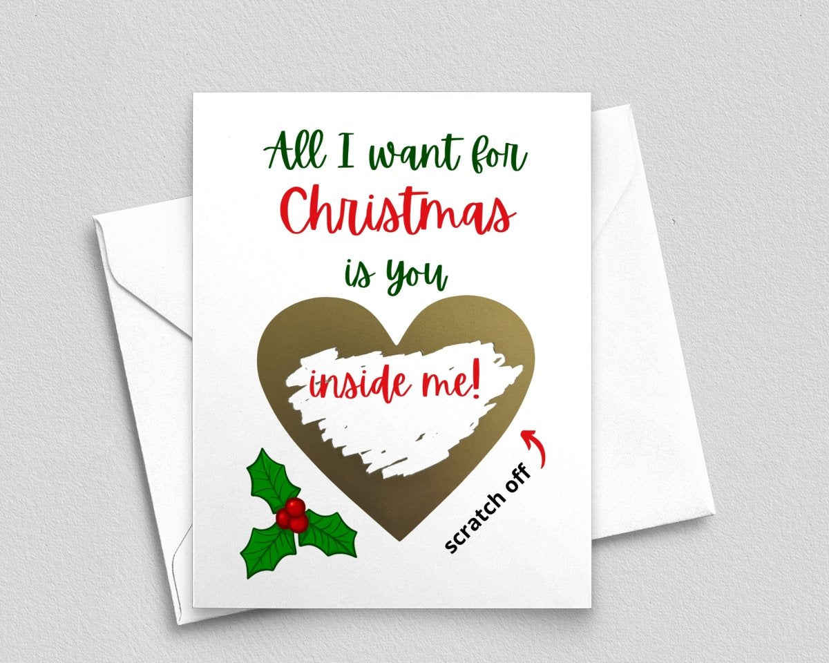Naughty Christmas Scratch Off Card - Meaningful Cards