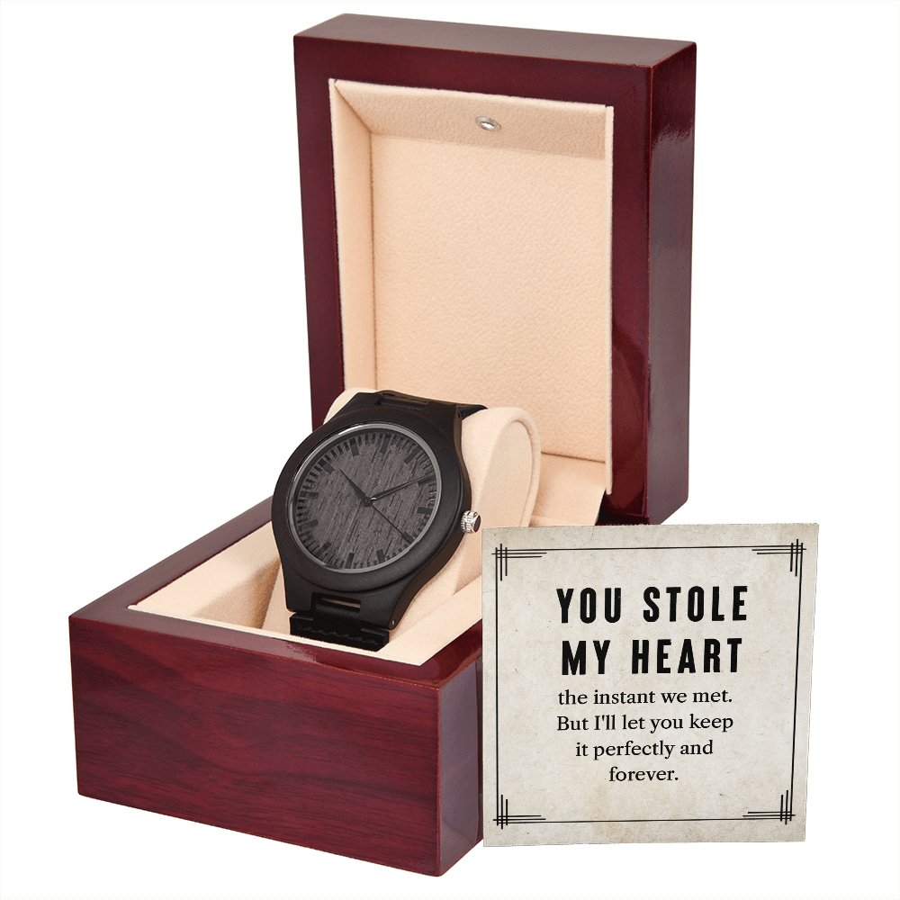 Wooden Watch Gift for Boyfriend - Birthday Gift for Him - Meaningful Cards
