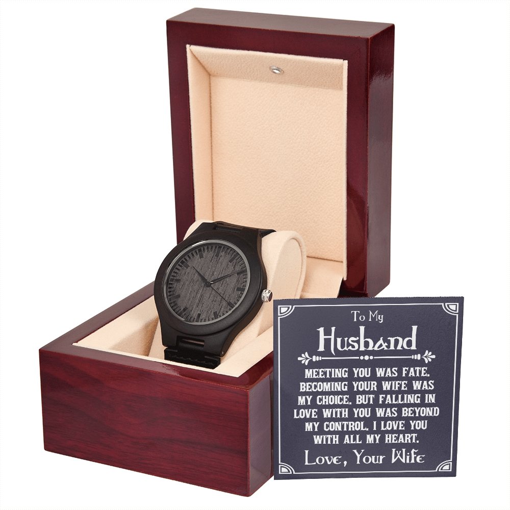 Wooden Watch Gift for Husband - Unique Gift for Husband - Meaningful Cards