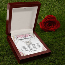 14k White Gold Necklace for Bonus Daughter, Stepdaughter - Meaningful Cards