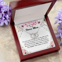 14k White Gold Necklace for Bonus Mom, Stepmom - Meaningful Cards