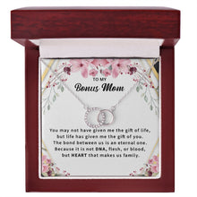 14k White Gold Necklace for Bonus Mom, Stepmom - Meaningful Cards