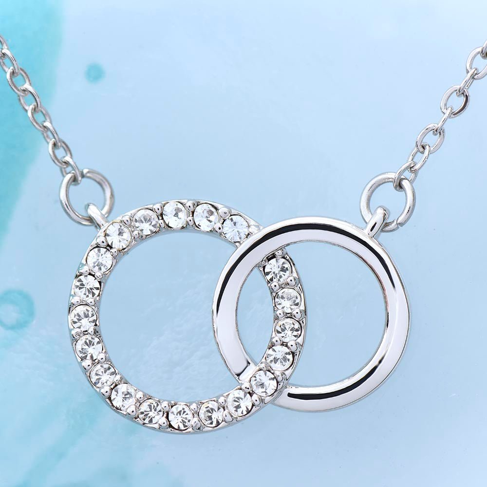 33rd Birthday Gift For Her, Dainty Circles Necklace Minimalist Jewelry - Meaningful Cards