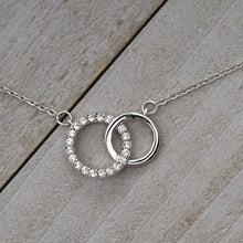 34th Birthday Gift For Her, Dainty Circles Necklace Minimalist Jewelry - Meaningful Cards