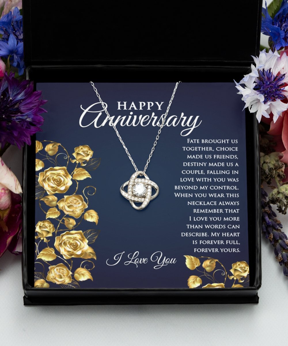 Anniversary Gift For Her Anniversary Necklace For Wife Romantic Anniversary Jewelry Gift Real Sterling Silver Necklace - Meaningful Cards