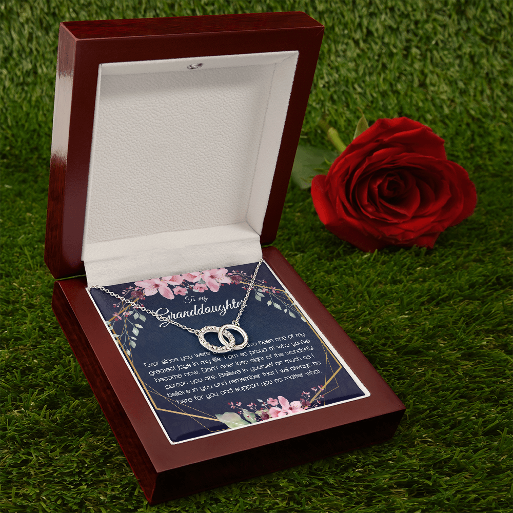 Gift for Granddaughter Birthday - 14k White Gold Necklace for Women