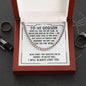 To My Godson Sentimental Cuban Link Necklace Gift