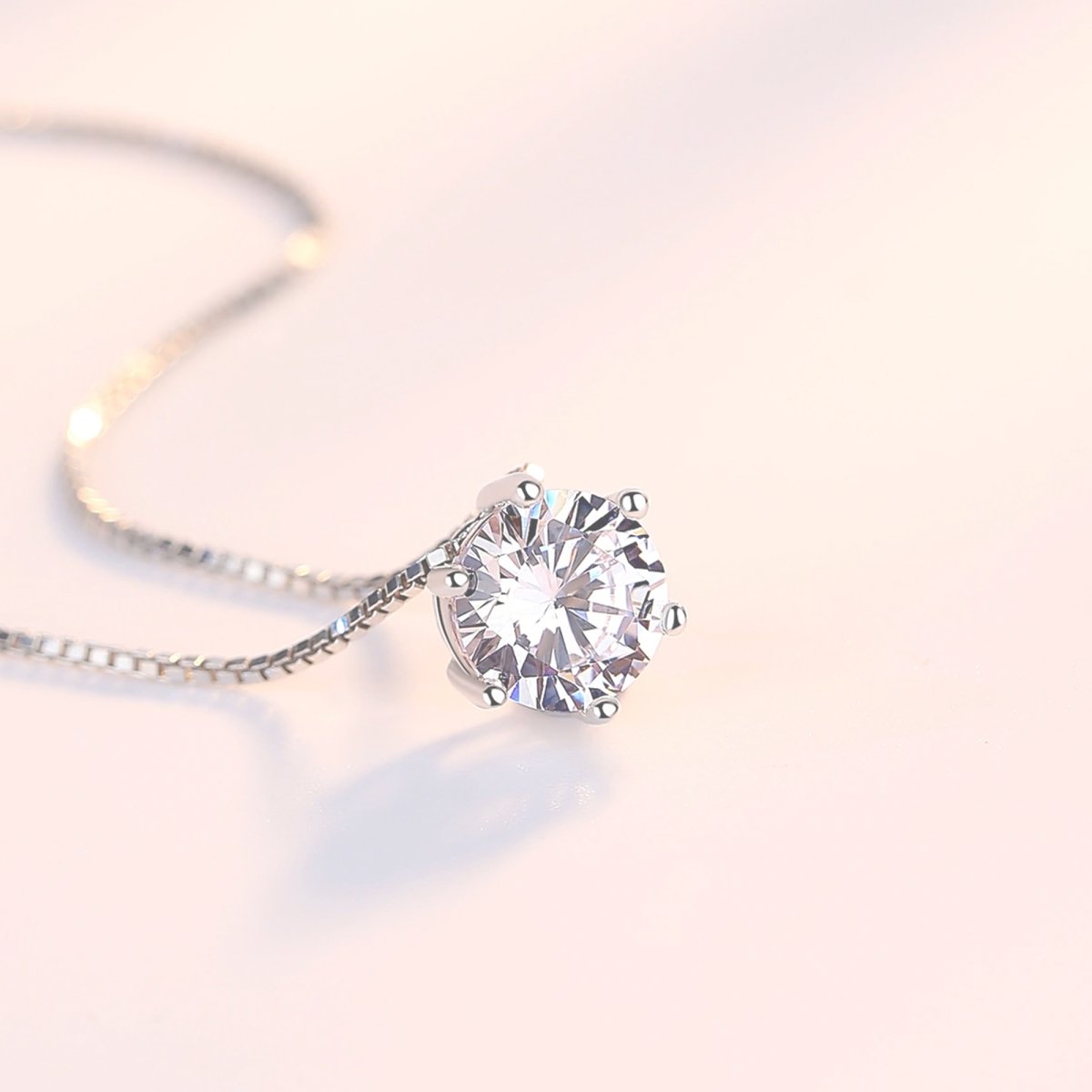 Auntie Gift - Dainty CZ Sterling Silver Necklace - Meaningful Cards