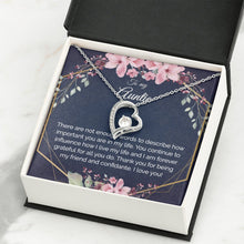 Auntie Gift - Heart Pendant CZ Necklace Minimalist Jewelry - Meaningful Cards