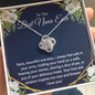 Love Knot Best Nana Ever Birthday Necklace - Meaningful Cards