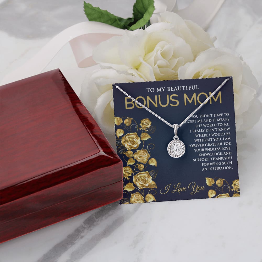 Eternal Hope Necklace for Bonus Mom - Meaningful Cards