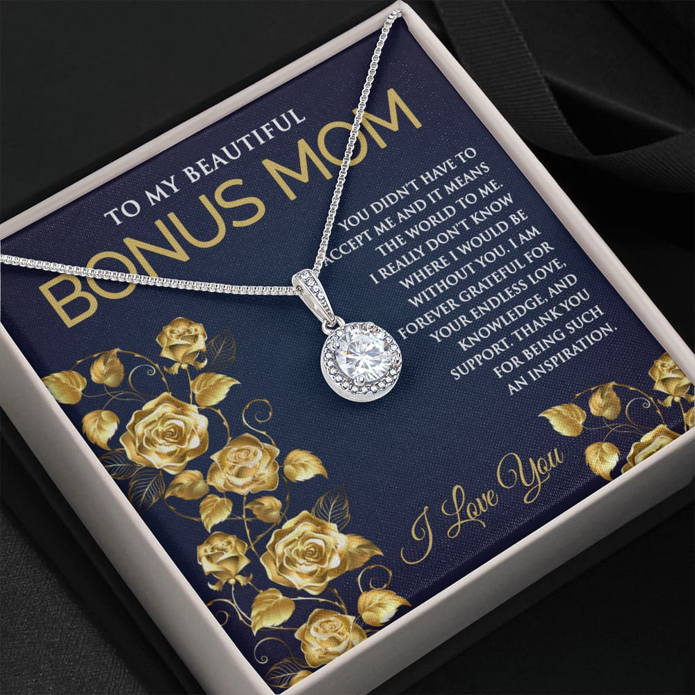 Eternal Hope Necklace for Bonus Mom - Meaningful Cards