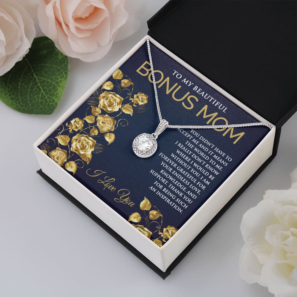 Eternal Hope Necklace for Bonus Mom - Meaningful Cards