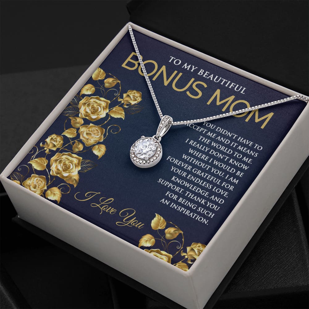 Eternal Hope Necklace for Bonus Mom - Meaningful Cards