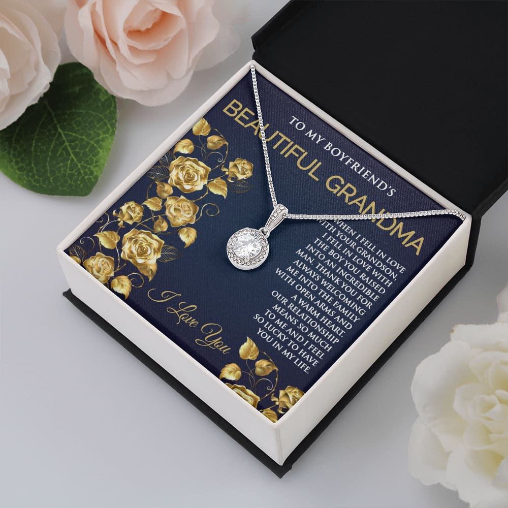 Eternal Hope Necklace for Boyfriends Grandma - Meaningful Cards