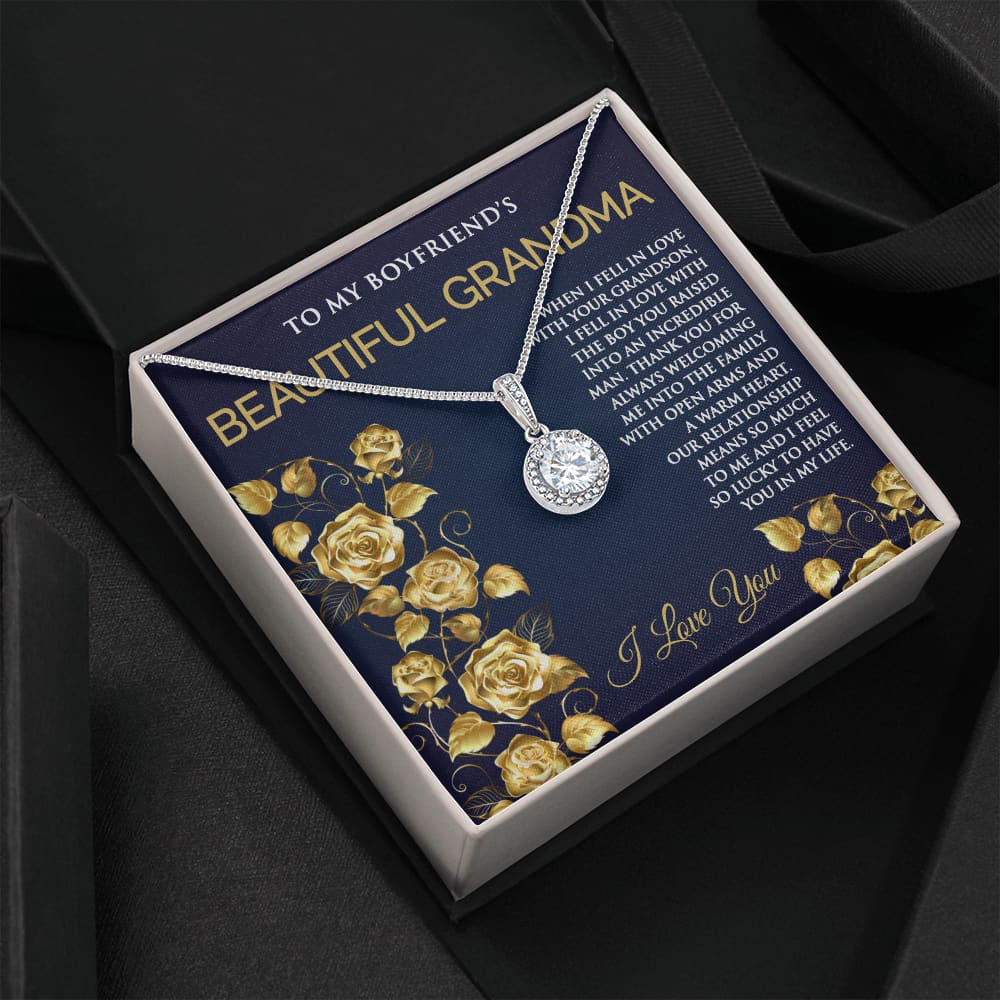 Eternal Hope Necklace for Boyfriends Grandma - Meaningful Cards