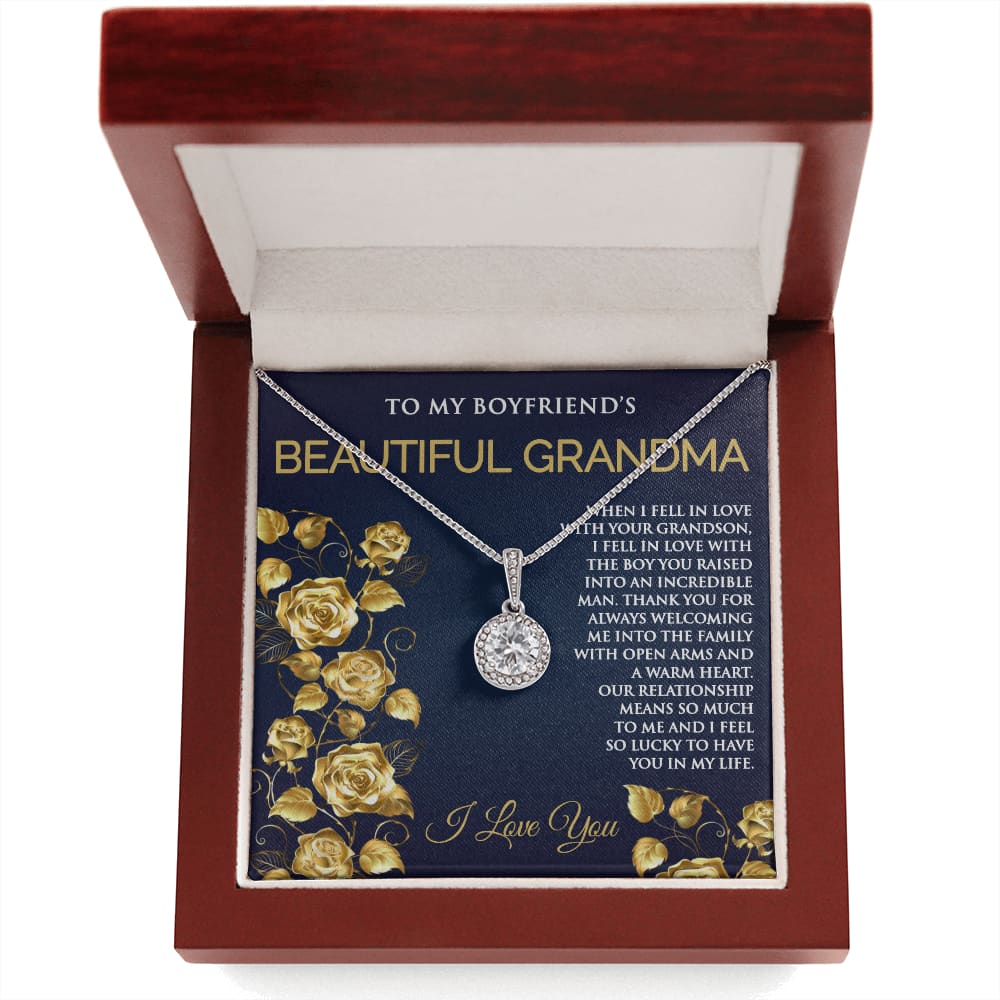 Eternal Hope Necklace for Boyfriends Grandma - Meaningful Cards