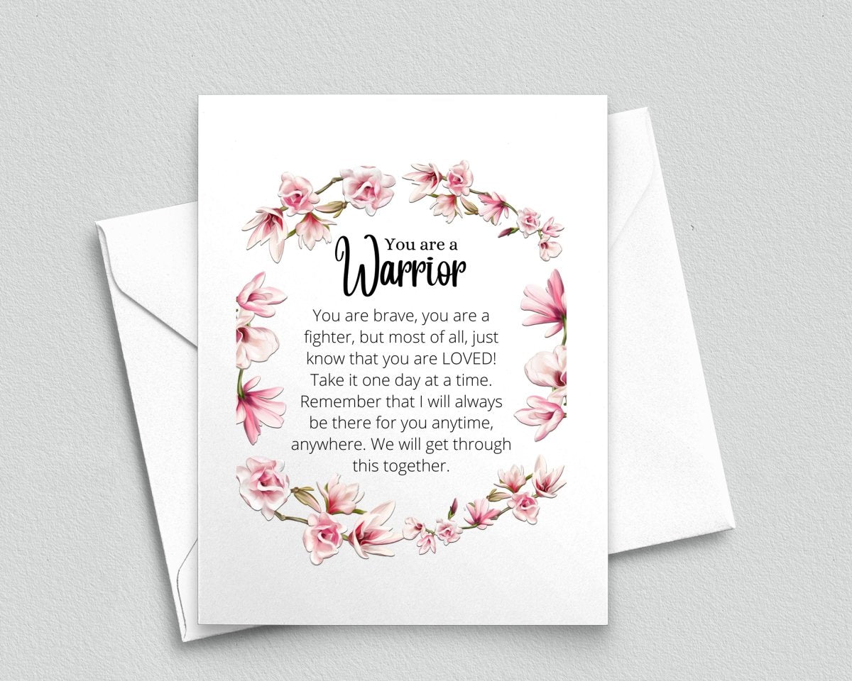 Breast Cancer Support Awareness Warrior Card - Meaningful Cards