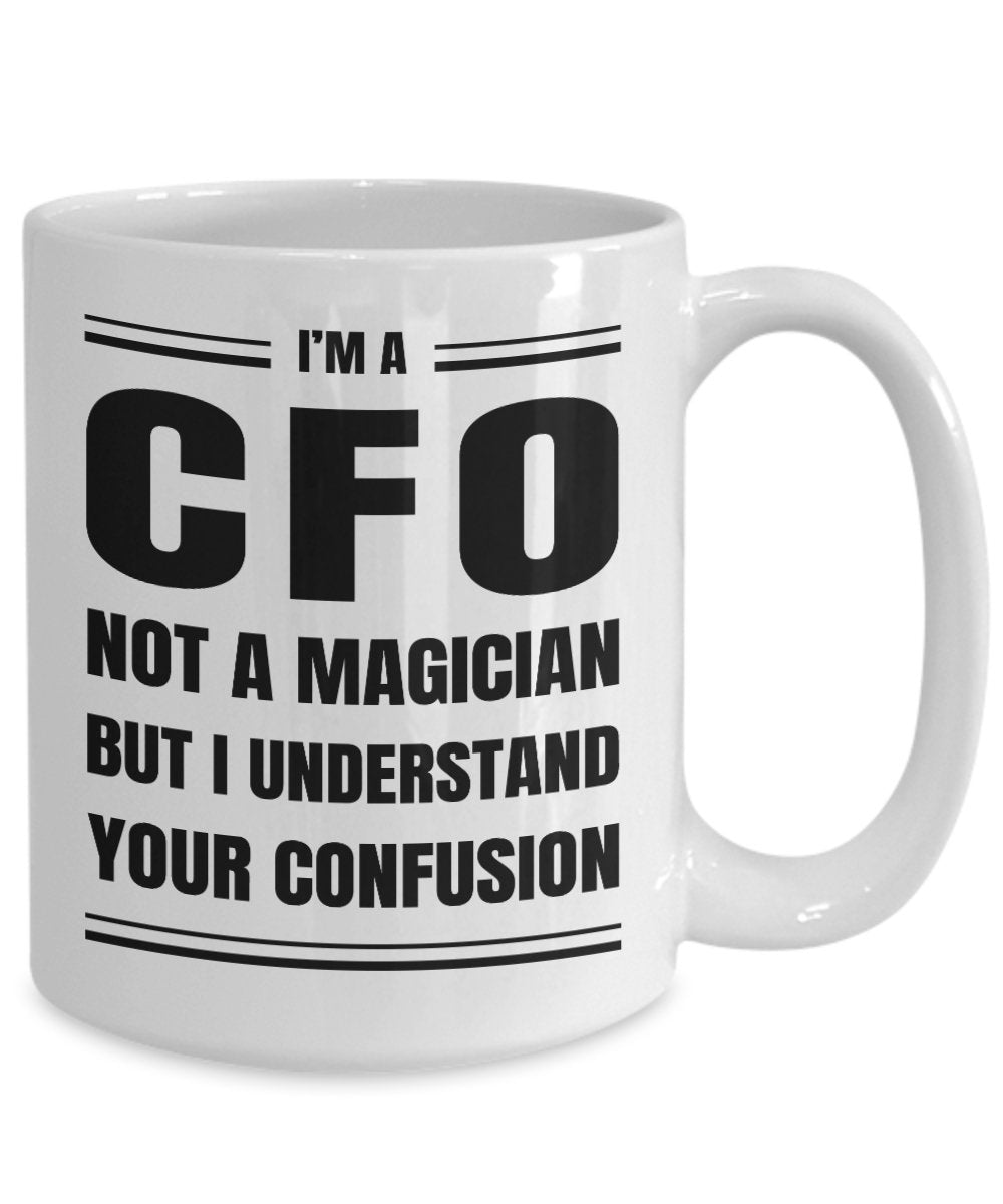 CFO Coffee Mug Gift, Funny & Sarcastic Gift for Chief Financial Officer - Meaningful Cards