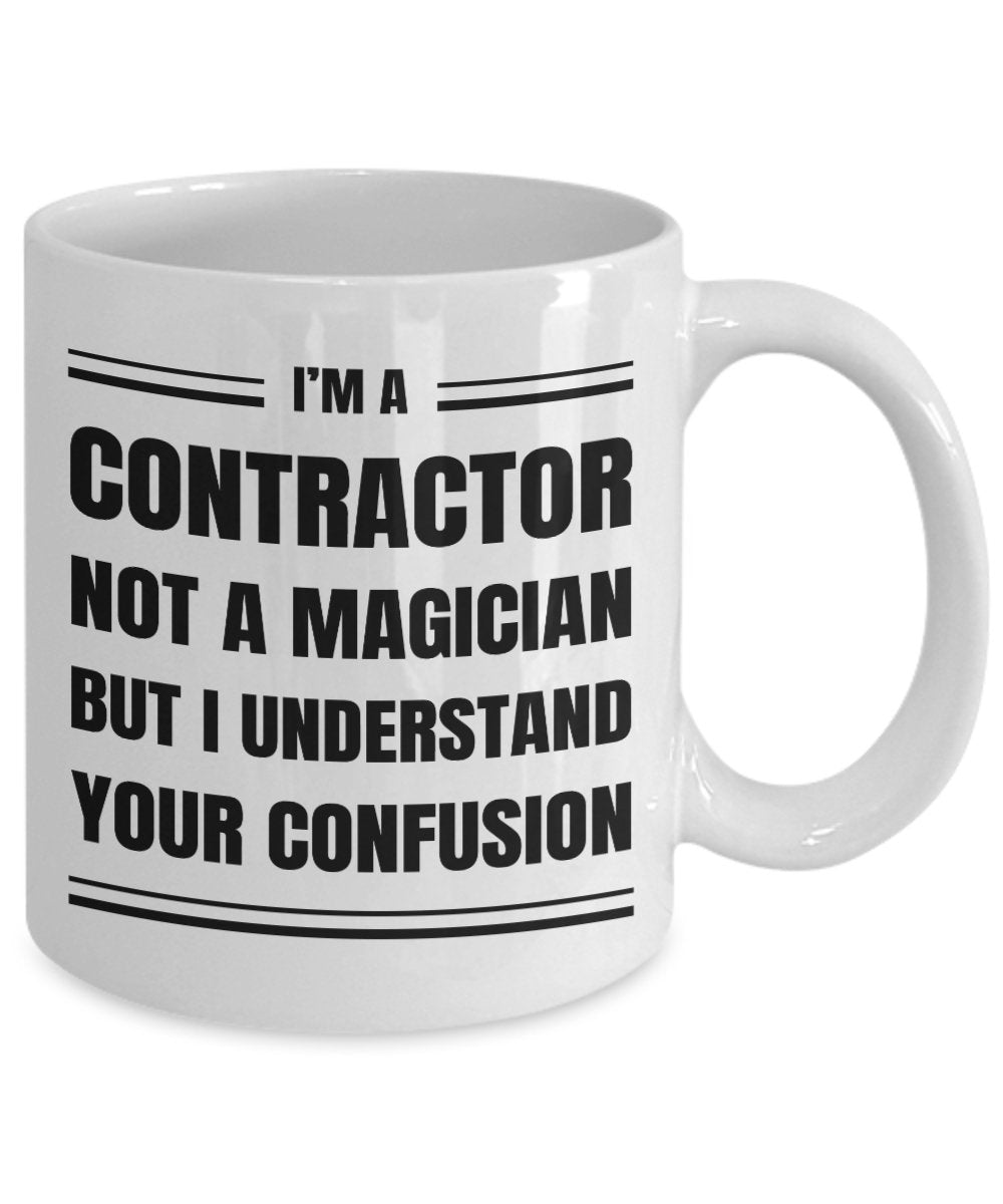 Contractor Coffee Mug Gift, Funny Sarcastic Gift for Contractor - Meaningful Cards