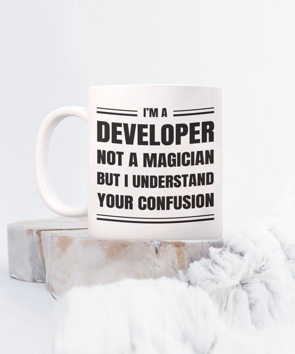 Developer Coffee Mug Gift, Funny Sarcastic Gift for Developer - Meaningful Cards