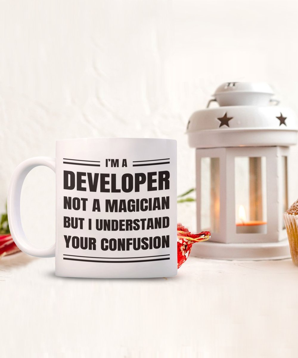 Developer Coffee Mug Gift, Funny Sarcastic Gift for Developer - Meaningful Cards