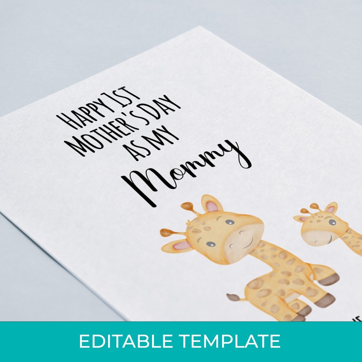 EDITABLE Mother's Day printable download template