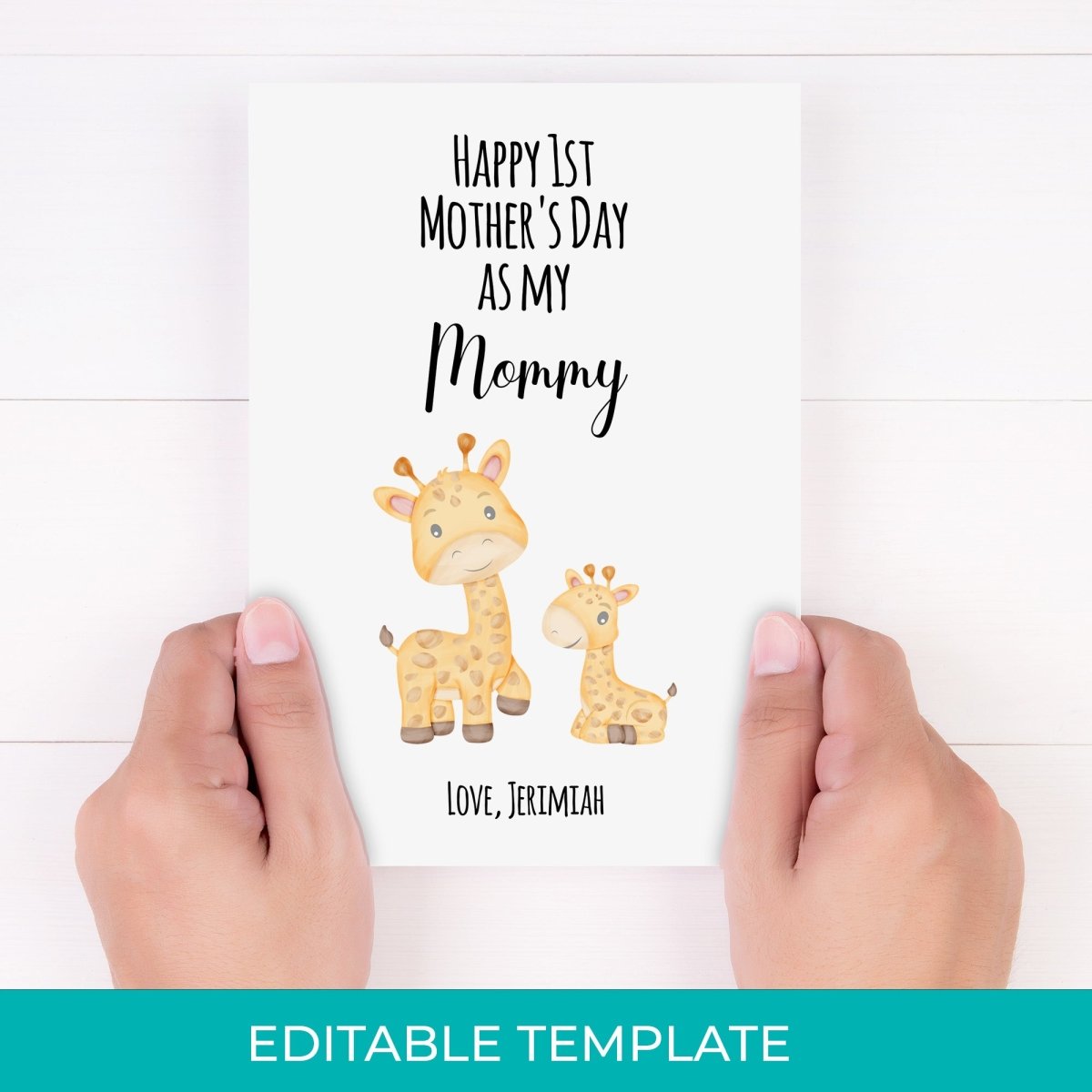 EDITABLE Mother's Day printable download template