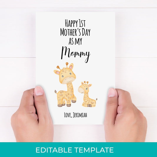 EDITABLE Mother's Day printable download template - Meaningful Cards