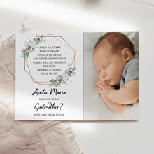 EDITABLE will you be my godmother printable download template - Meaningful Cards