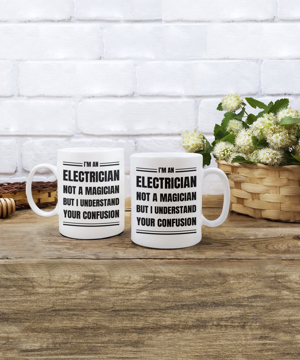 Electrician Coffee Mug Gift, Funny & Sarcastic Gift for Electrician - Meaningful Cards