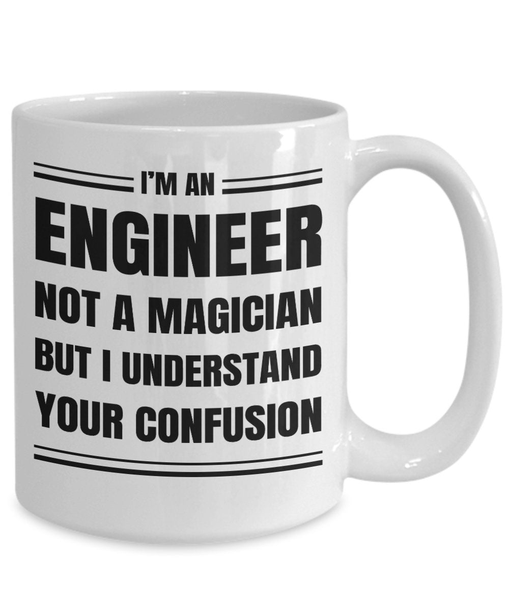 Engineer Coffee Mug Gift, Funny & Sarcastic Gift for Engineer - Meaningful Cards
