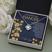 Love Knot Necklace with Message for Fiancee - Meaningful Cards