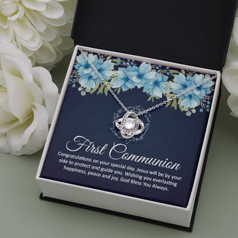 First Communion Necklace Gift 1st Communion - Meaningful Cards