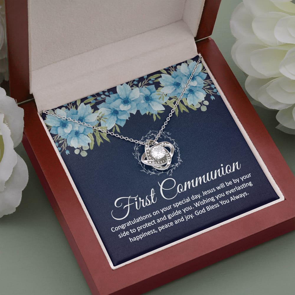 First Communion Necklace Gift 1st Communion - Meaningful Cards