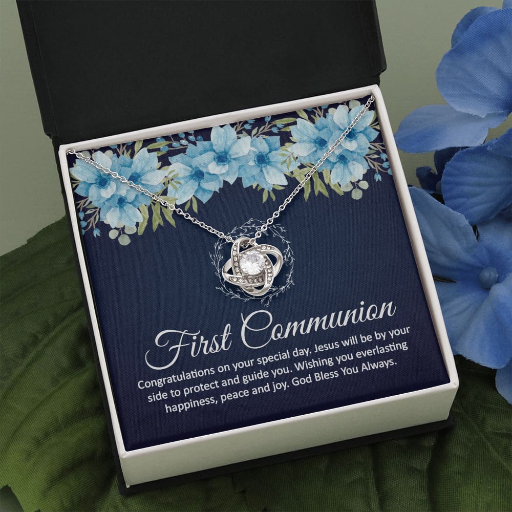 First Communion Necklace Gift 1st Communion - Meaningful Cards