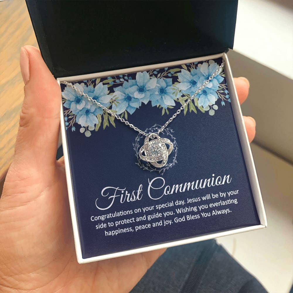 First Communion Necklace Gift 1st Communion - Meaningful Cards