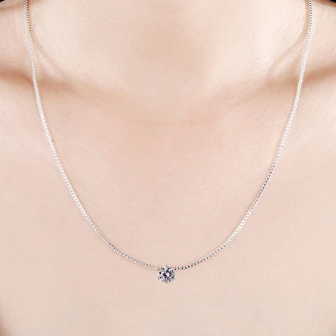 Gift for Bonus Mom - Dainty CZ Sterling Silver Necklace - Meaningful Cards