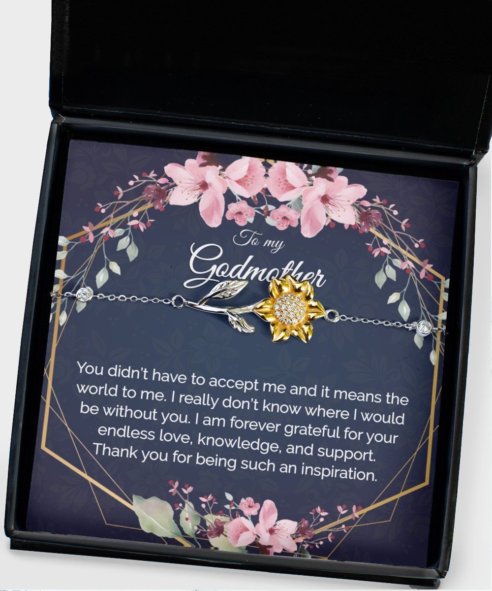 Gift for Godmother - Dainty Minimalist Bracelet Anklet - Meaningful Cards
