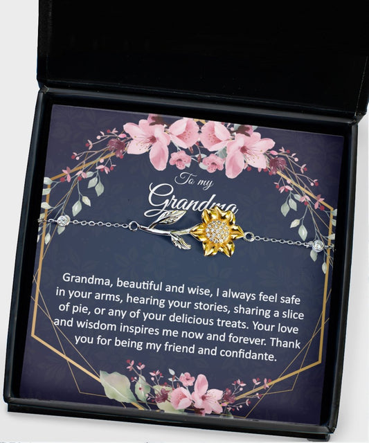Gift for Grandmother - Dainty Minimalist Bracelet Anklet - Meaningful Cards