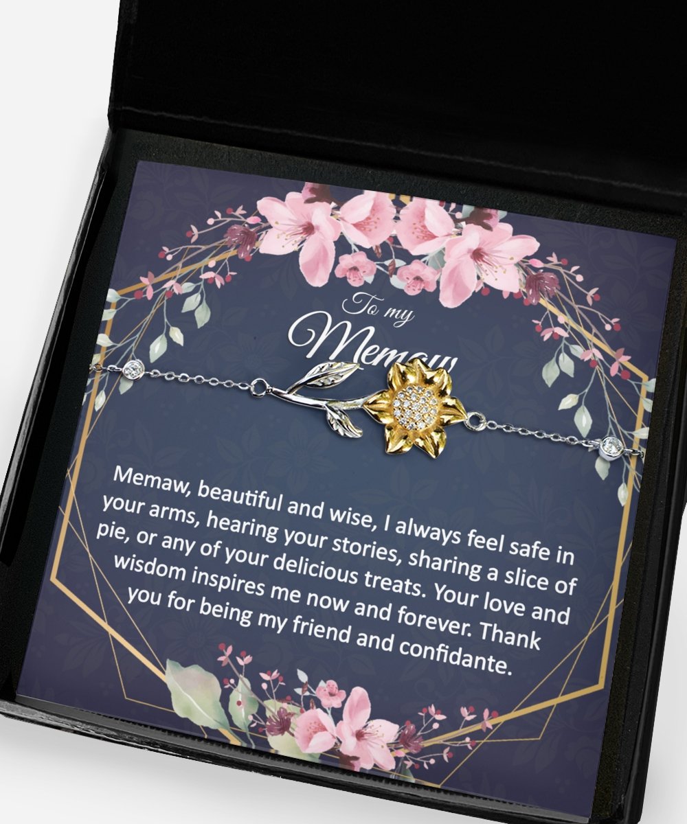 Gift for Memaw - Dainty Minimalist Bracelet Anklet - Meaningful Cards
