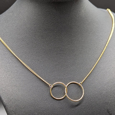 Gift for Stepdaughter - Interlocking Circles Necklace - Meaningful Cards