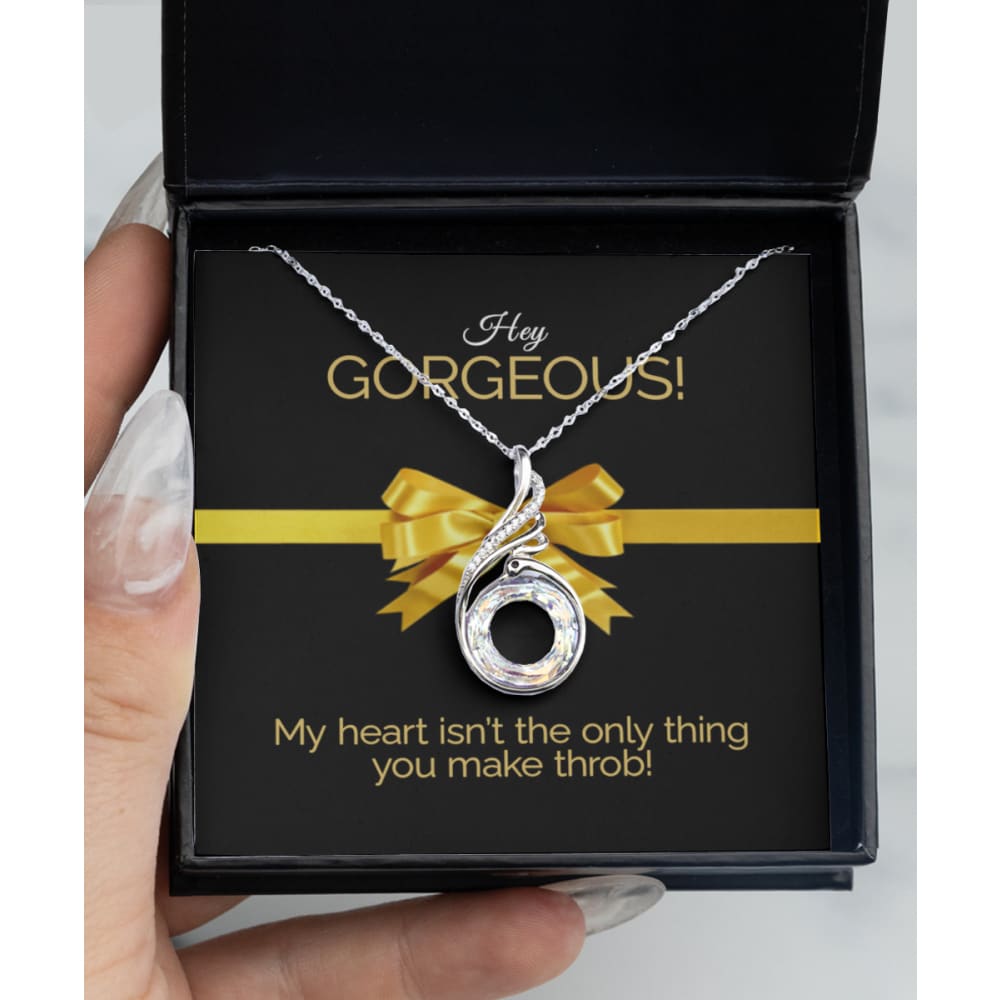 Heart Throb Rising Phoenix silver necklace for your girlfriend wife - Meaningful Cards