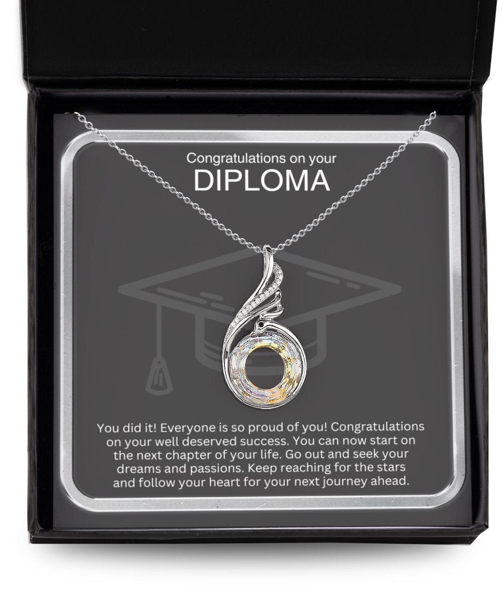 High school grad necklace for her, hs graduation gift, graduation card, congratulations grad card, happy graduation card - Meaningful Cards