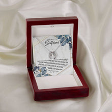Sentimental to my girlfriend necklace with romantic message card