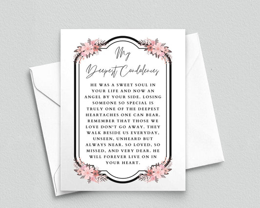 Loss of Husband Gift, Grief Card, Sympathy Card - Meaningful Cards