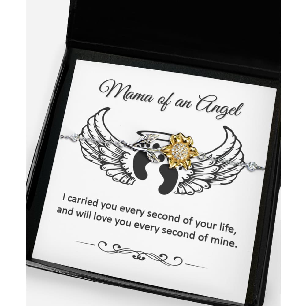Mama Of An Angel, Miscarriage Bracelet Gift - Meaningful Cards