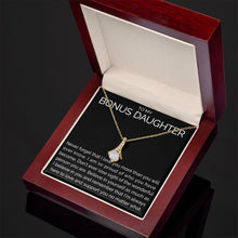 Meaningful To my bonus daughter necklace with thoughtful message - Meaningful Cards